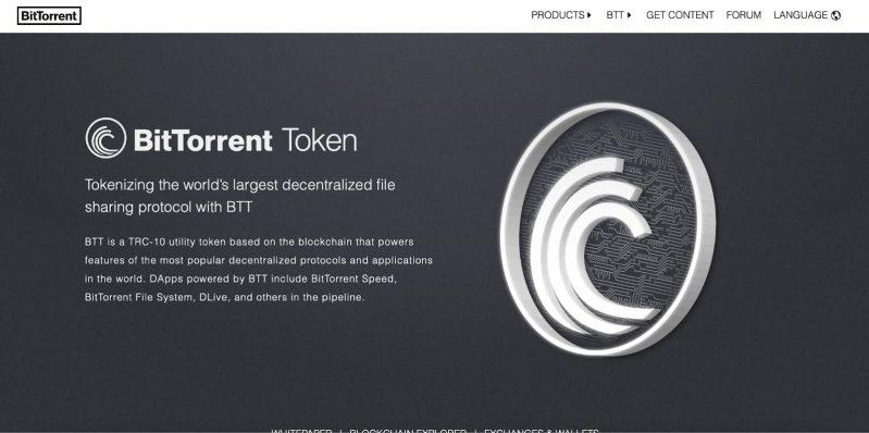 BTT là coin trong hệ sinh thái BitTorrent